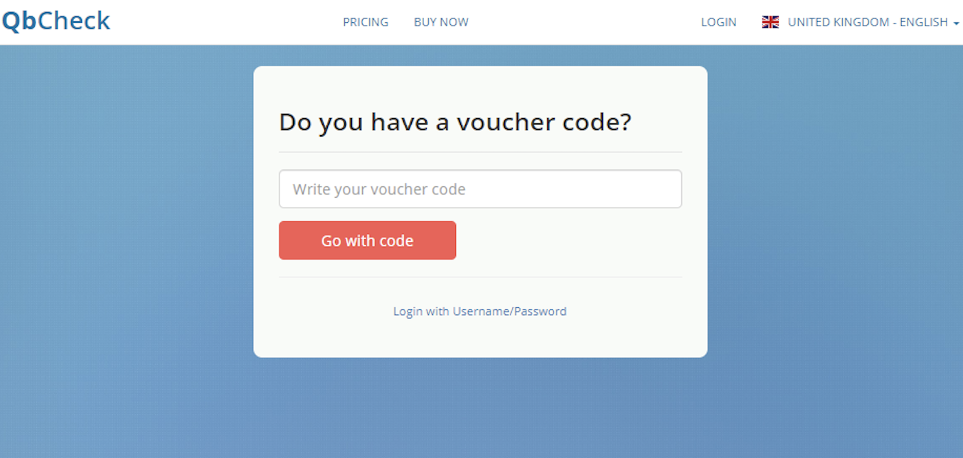 Do you have a voucher code? Enter it here