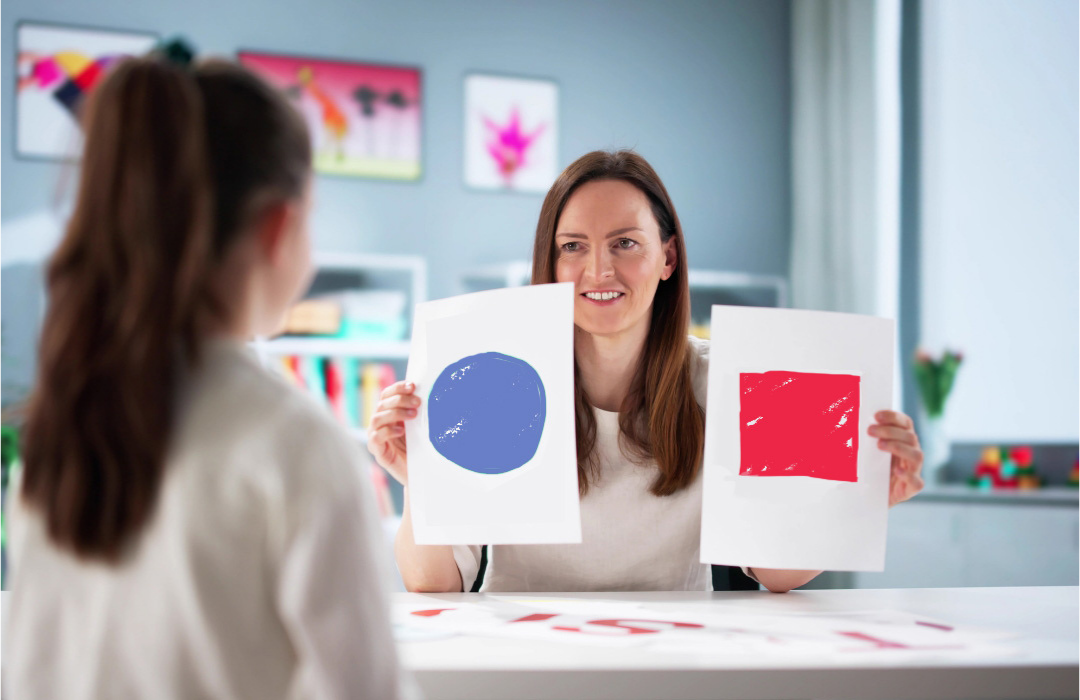 Clinician treating ADHD Clinician treating ADHD in an adult using objective measures